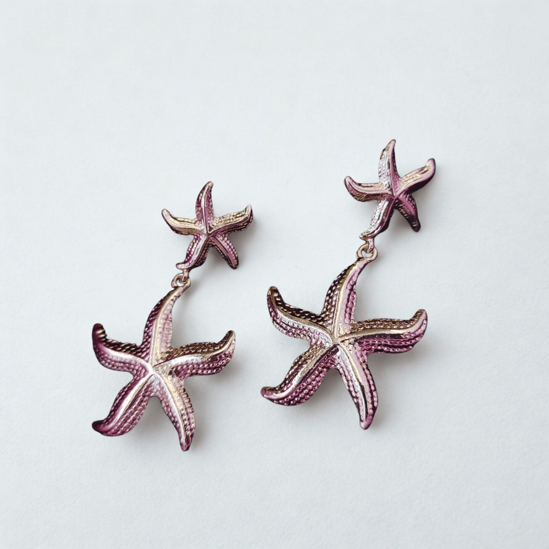 Anti - Tarnish Earring Little Star Fish - Bellavera Jewels