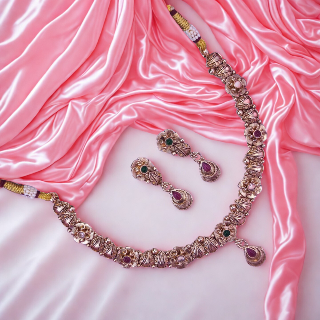 ClassicGoldNecklaceSetwithPear-ShapedStones-RN75_4