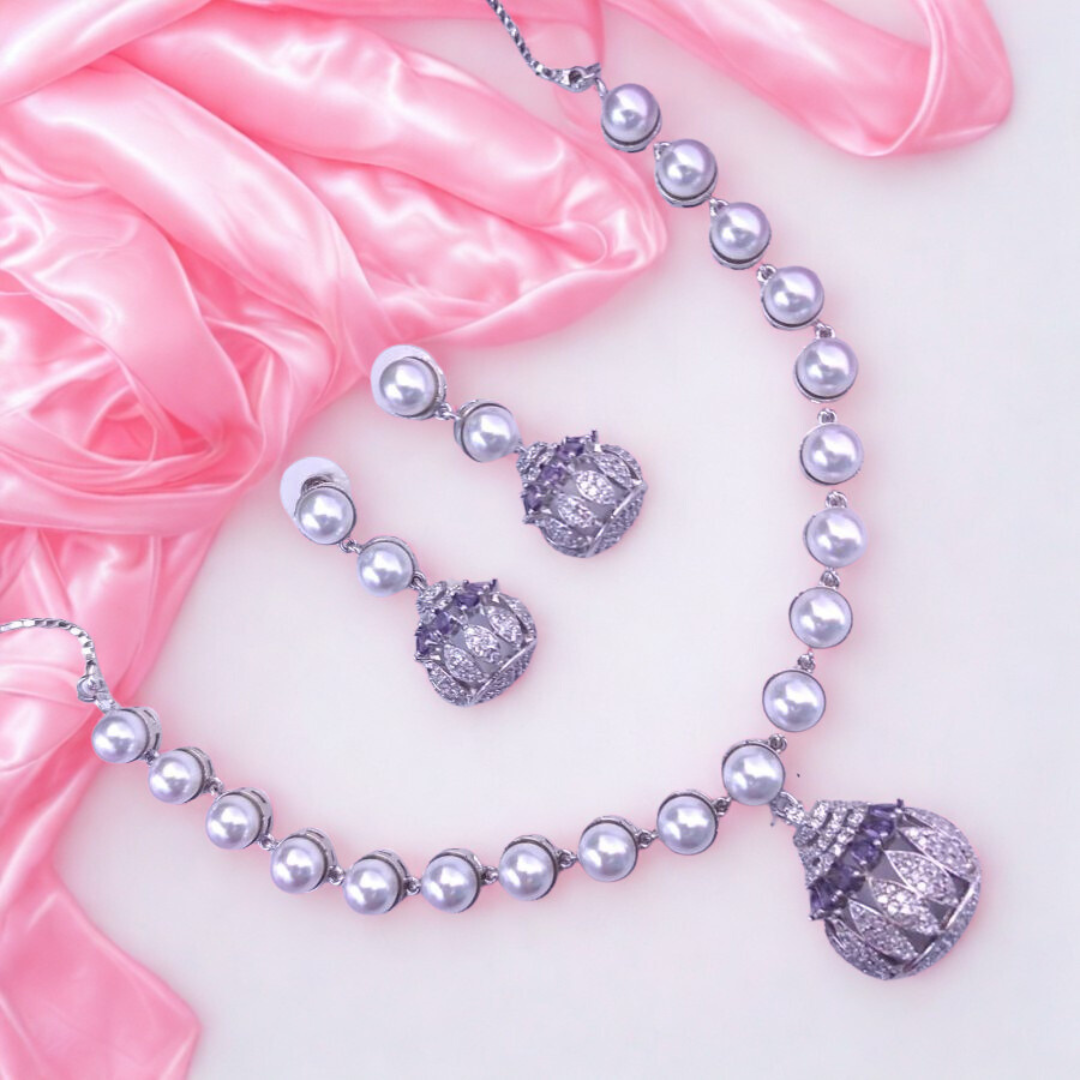 ElegantPearl_CZPendantNecklaceSet-PURPLE-ADNeck9487