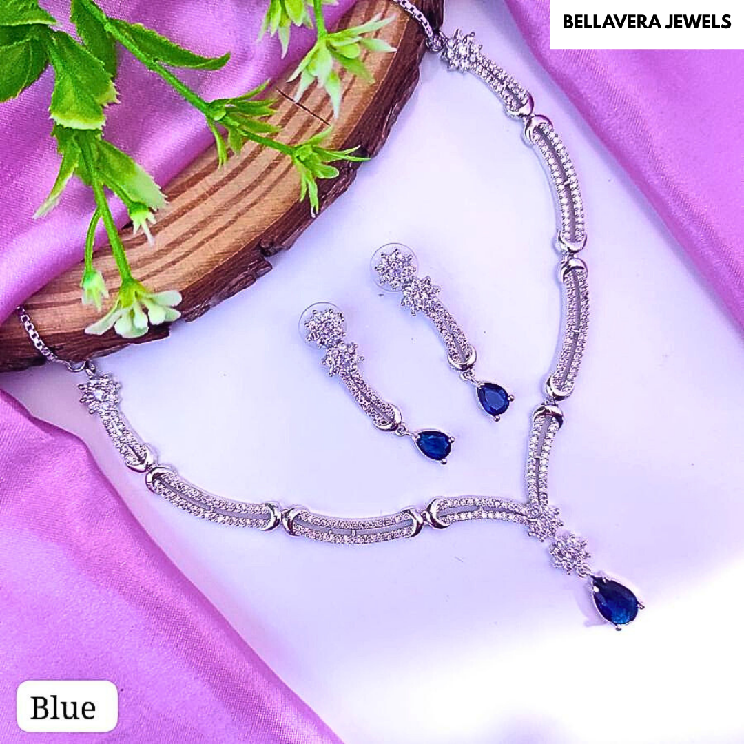 ElegantTear-DropPendantNecklaceSet-BLUE-ADNeck8662