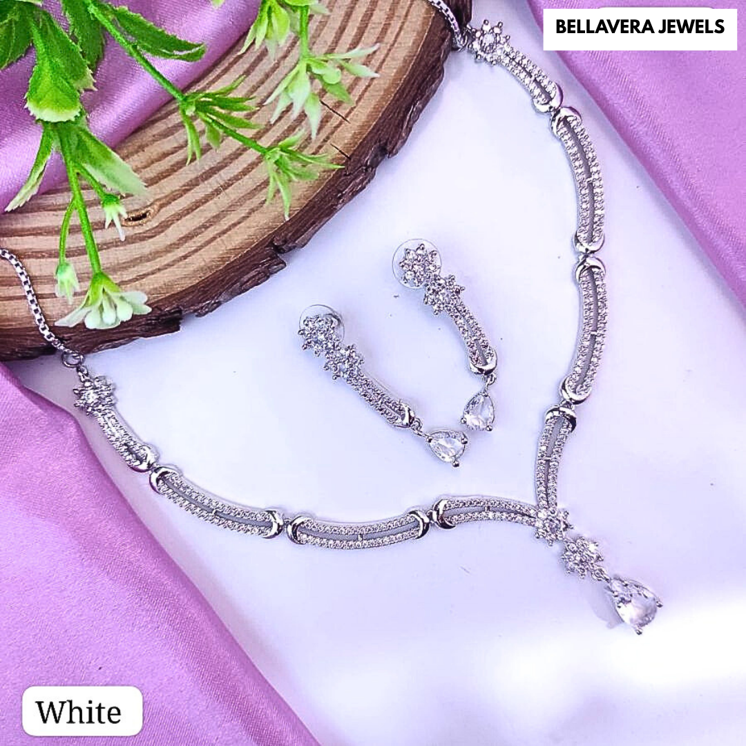 ElegantTear-DropPendantNecklaceSet-WHITE-ADNeck8665
