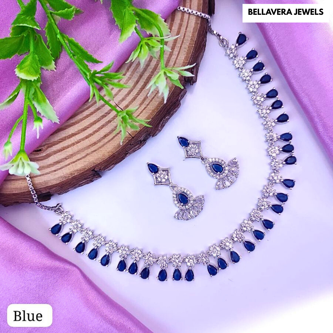 ElegantTeardropNecklaceSet-BLUE-ADNeck8523