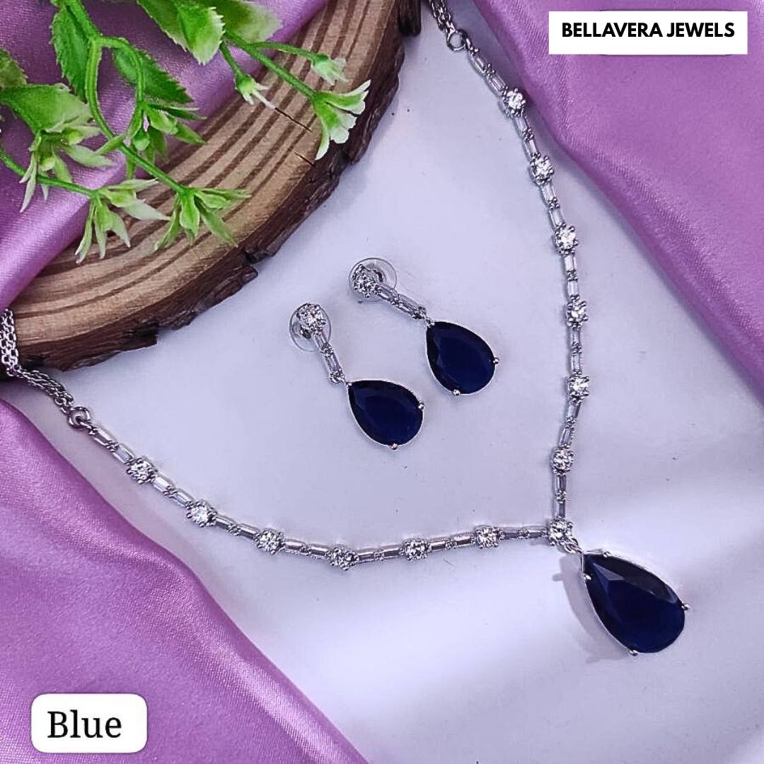 ElegantTeardropNecklace_EarringSet-BLUE-ADNeck8772