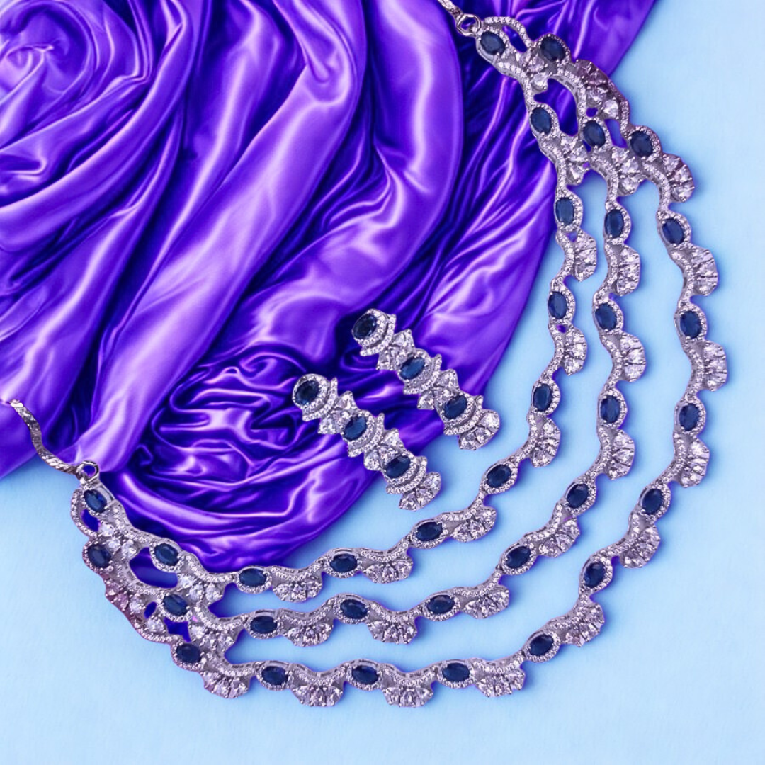 RoyalGraceAmericanDiamondNecklaceSet-BLUE-ADNeck8931