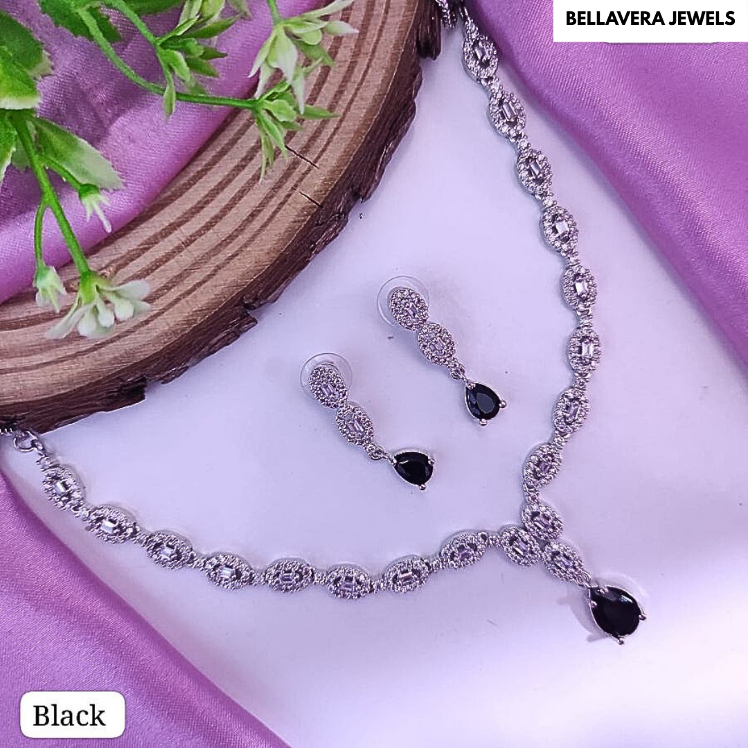 ElegantDropStoneNecklaceSet-BLACK-ADNeck8658