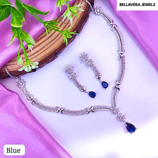 ElegantTear-DropPendantNecklaceSet-BLUE-ADNeck8662