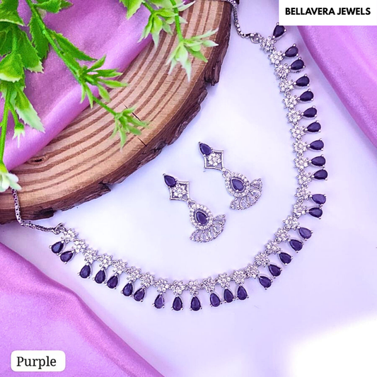 ElegantTeardropNecklaceSet-PURPLE-ADNeck8522