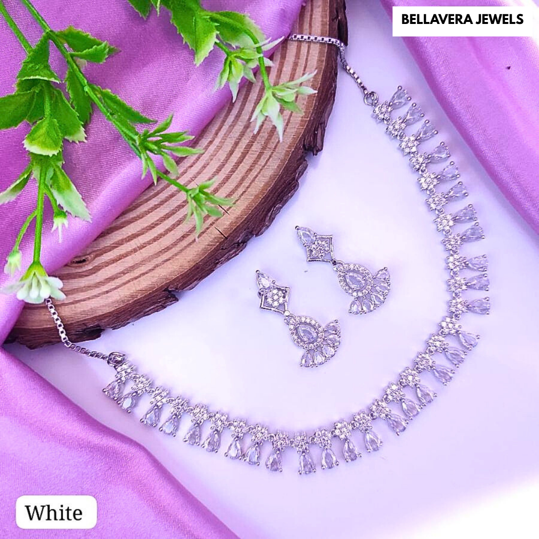 ElegantTeardropNecklaceSet-WHITE-ADNeck8521