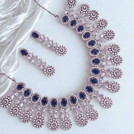 Heavy Work AD Choker Set Statement Necklace for Party & Wedding wear - Bellavera Jewels