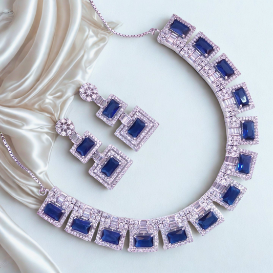 RoyalSparkleADNecklaceSetwithEarrings_Wedding_PartyWear-BlueColour-ADNeck7951